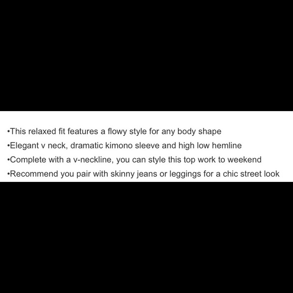 💼 M♠️Simply Understated Oversized Top New - Picture 4 of 4